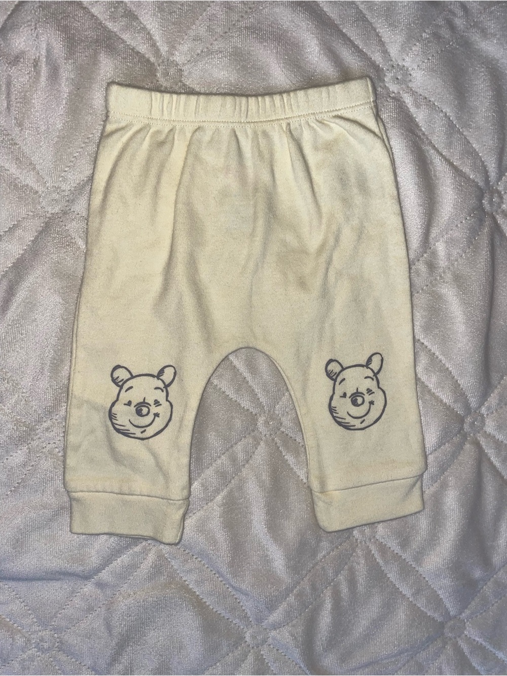 Disney Baby Unisex Cream Baby Bottoms with Bear Faces